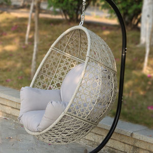 Fauteuil <span class=keywords><strong>suspendu</strong></span> en osier de jardin fabriqué en Chine, hamac <span class=keywords><strong>suspendu</strong></span> confortable, chaise à bascule en rotin pour l'extérieur - Product Image 4