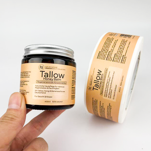 Наклейки с логотипом на заказ, этикетки для упаковки, водонепроницаемые, круглые, с золотой фольгой, прозрачные, глянцевые, матовые, самоклеящиеся, рулонные наклейки для печати - Product Image 1