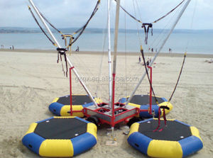 Super cool <span class=keywords><strong>4</strong></span> en 1 Grand <span class=keywords><strong>trampoline</strong></span> à bungee avec harnais (QX-121D)/<span class=keywords><strong>trampoline</strong></span> à bungee pour enfants/saut à l'élastique <span class=keywords><strong>Trampoline</strong></span> gonflable - Product Image 5