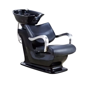 Factory Direct Sales of High-end Comfortable Electroplating Barber Shop Dedicated Semi-lying Massage Shampoo <b>Bed</b> - Product Image 6