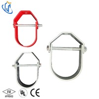 Support de tuyau réglable UTTERLY UTT30 avec finition enduite d'époxy pour une résistance à la corrosion, utilisé dans les conduites de protection incendie
