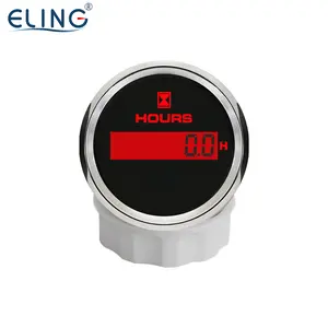 ELING 52毫米数字小时表8色背光12V 24V汽车房车露营车