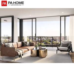 PA Designs Upvc Glissière Verre Ouragan Impact Fenêtres et Portes Coulissantes Fenêtre en Aluminium pour Maisons Balcon - Product Image 2