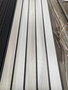 Panel de Pared y Techo 3D de PVC Laminado con Diseño de Madera, Negro, 30CM 25CM, Venta Directa de Fábrica - Product Image 5