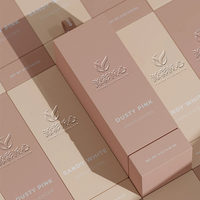 Boîte d'emballage en papier de haute qualité de luxe avec logo personnalisé matériaux recyclés cosmétiques de soins de la peau utilisation de la crème pour le visage stratification mate