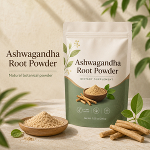 Suplemento Natural Orgánico Antioxidante Calmante con Selenio, Zinc y Maca Negra, Extracto de Ashwagandha KSM-66 en Polvo para Adultos - Product Image 4