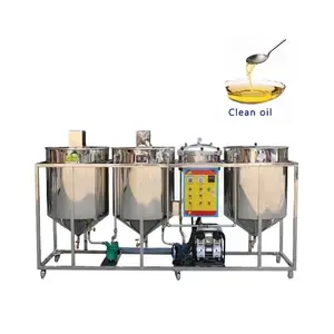 cooking oil processing machine crude cooking oil refinery machine small scale edible oil refining machine