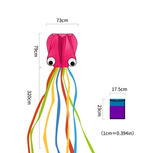 2023 bán buôn cometa Nylon 4m chiều dài 3D Inflatable bạch tuộc diều để bán - Product Image 2