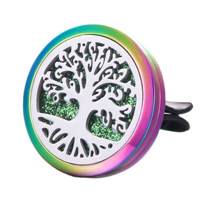Difusor de Aroma para Coche Color Dorado, Clip para Ambientador, Perfume de Aceites Esenciales - Product Image 2