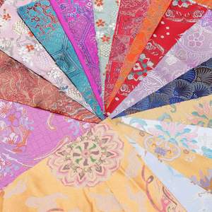 Éclats de tissu en satin jacquard brocart Faux Song, matériaux de conception DIY faits à la main pour peintures de perles, sachets et pochettes à encens - Product Image 1