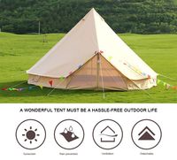 Tente en toile de coton imperméable, Portable et de luxe, glamping, 3m, 4m 5m 6m, pour camping en plein air