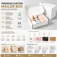 Boîte d'emballage en papier ondulé écologique pour envoi postal en gros, avec logo personnalisé imprimé, pour cadeaux/emballage de colis avec logo personnalisé