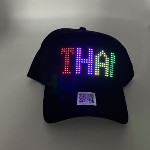 Rave Neon Bester Preis Großer Bildschirm 17*6cm Wiederaufladbar App-Programmiert Digitaler Lauftext Hut LED-Anzeige Hut - Product Image 2