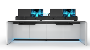 Muebles de oficina modernos, Mesa ejecutiva, Centro de Control de escritorio personalizado, consola de sala de Control inteligente - Product Image 5