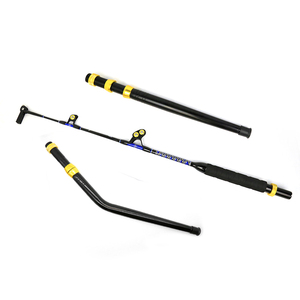 <span class=keywords><strong>Canne</strong></span> à pêche à la traîne avec guides à rouleaux pivotants pour la pêche en mer, en bateau, en haute mer, pour thon et gros gibier en eau salée - Product Image 4