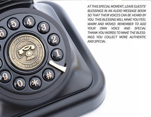 Teléfono <span class=keywords><strong>de</strong></span> Mensajes para Bodas, Grabación <span class=keywords><strong>de</strong></span> Mensajes Vintage, <span class=keywords><strong>Cabina</strong></span> <span class=keywords><strong>de</strong></span> Fotos para Invitados, Mensajes <span class=keywords><strong>de</strong></span> Deseos, Audio <span class=keywords><strong>de</strong></span> <span class=keywords><strong>Voz</strong></span>, Libro <span class=keywords><strong>de</strong></span> Visitas Telefónico - Product Image 5