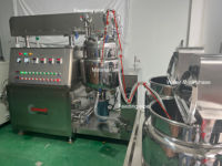 Mélangeur émulsifiant sous vide de type levage 100L pour la fabrication de crèmes, lotions et hydratants cosmétiques