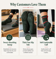 Chaussettes de yoga et de Pilates personnalisées - Votre logo/couleur/prise de force. Silicone antidérapant de qualité supérieure, coton respirant, séchage rapide, écologique, imprimé animal.