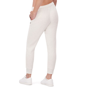 Solid Color Fleece Casual Pants With Pockets Regular Fit Elastic Waist <b>White</b> Women's High Waist Ankle-Length <b>Joggers</b> Pants - Product Image 1