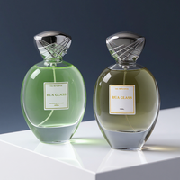 Flacon de parfum OEM 30ml 50ml 75ml 100ml, flacon en verre à col serti, prix usine, flacon ovale avec bouchon en alliage de zinc pour marque