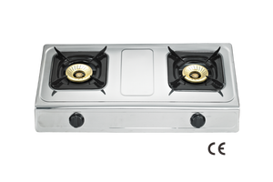 Cuisinière à gaz de table en acier inoxydable à 2 brûleurs pour ustensiles de cuisine - Product Image 6