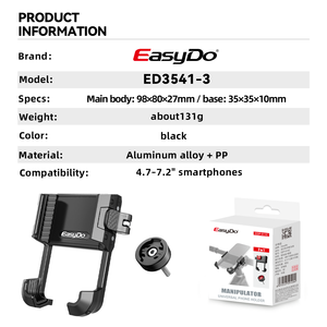 Support de téléphone pour vélo de route EasyDo, support de téléphone en aluminium pour vélo de route et <span class=keywords><strong>VTT</strong></span> - Product Image 6