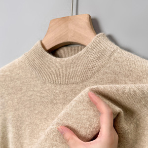 Pull <span class=keywords><strong>Col</strong></span> Montant Couleur Unie <span class=keywords><strong>Homme</strong></span>, Pull <span class=keywords><strong>Col</strong></span> Rond Décontracté, Chemise Basique Tendance Jeune Simple - Product Image 6