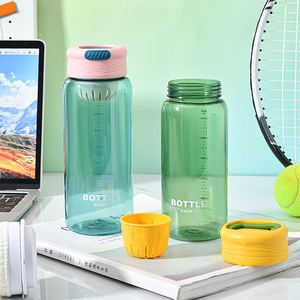 Fashion Simple 650Ml Plastic Tumbler Water Bottles With <b>Tea</b> <b>Infuser</b> Handle Cup Student Scale Plastic Water Bottle Business Gifts - Product Image 5