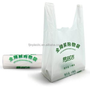 Bolsa de Plástico Tipo Camiseta con Impresión de Logotipo, Bolsa de Basura de Plástico Biodegradable, Bolsas de Plástico Tipo Camiseta Económicas - Product Image 6