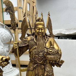 Blve Tùy Chỉnh Bức Tượng Điêu Khắc Hình Trung Quốc Võ Saint Quan Vũ Kwan Kung Cuộc Sống Kích Thước Đồng Thau Quan Công Tượng - Product Image 2