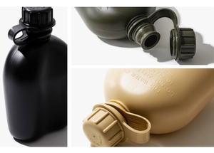 Bouteille d'eau en plastique DF01 Desert 0,8L 1L, gourde portable pour le camping, les sports de plein air, avec crochet de fixation sur le bouchon anti-perte - Product Image 6