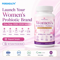 40 milliards d'UFC Capsules Probiotiques pour Femmes Santé Vaginale et Intestinale Certifié ISO OEM/ODM Restaure l'équilibre du pH et la luminosité de la peau