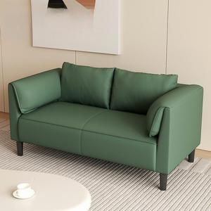 Juego de Sofás Dobles Sencillos de Lujo para Apartamentos Pequeños, Rectangulares, de Madera y Tela, con Patas de Acero Inoxidable y Relleno de Esponja para Salas de Estar - Product Image 4
