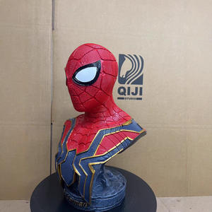 Buste <span class=keywords><strong>Marvel</strong></span> <span class=keywords><strong>Avengers</strong></span> <span class=keywords><strong>Spider</strong></span>-<span class=keywords><strong>Man</strong></span> figurine en fer 1:1 de haute qualité en résine écologique Halloween vente en gros - Product Image 2