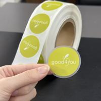 Autocollants ronds personnalisés en rouleau, imperméables, brillants, adhésifs, pour l'emballage de bocaux et de bouteilles alimentaires, impression de logo pour petites entreprises