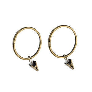 Bague <span class=keywords><strong>en</strong></span> métal pour rideaux, 2 pièces, 1.5 pouces, <span class=keywords><strong>en</strong></span> 7 couleurs, avec clip, <span class=keywords><strong>anneau</strong></span> pour <span class=keywords><strong>rideau</strong></span> - Product Image 4