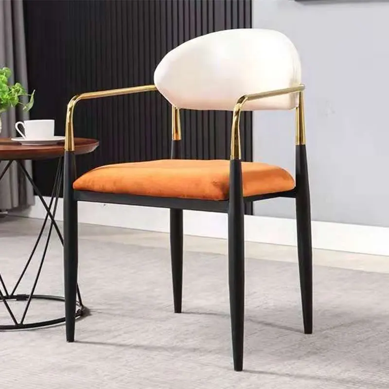 거실을 위한 벨벳 덮개를 씌운 다이닝 체어 현대 악센트 의자, 식당, 주방 편안한 악센트 안락의자