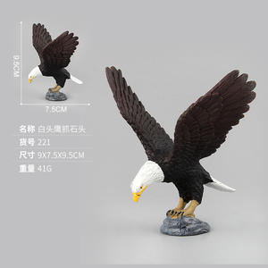 Populaire 70 style solide PVC Simulation réaliste miniature figurines de la faune Statue modèle Animal hibou oiseau perroquet aigle à tête blanche jouets - Product Image 6