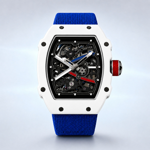Reloj Automático de Alta Calidad con Esqueleto de Fibra de Carbono Verde y Correa de Tela - Product Image 2