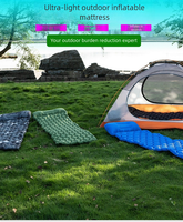 Matelas de camping gonflable automatique à pompe à pied, en TPU, ultraléger, épaissi, imperméable, portable, pour 1-2 personnes, vente en gros, OEM