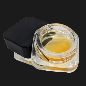Barattolo quadrato classico in vetro con coperchio in plastica resistente ai bambini da 5ml, barattolo di vetro per erbe a prova di odore da 9ml - Product Image 3