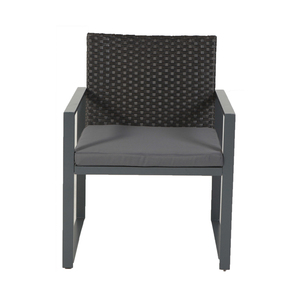 Leisure Simple 4 PCS Modern Outdoor Patio Rattan Set Steel <b>Frame</b> Garden Furniture for Courtyard Park Apartment - Product Image 3