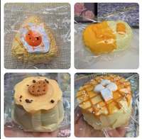 Jouet Squishy Dessert Réaliste à Rebond Lent, Anti-Stress, en Silicone Souple et Mignon, Idéal pour un Cadeau Sucré