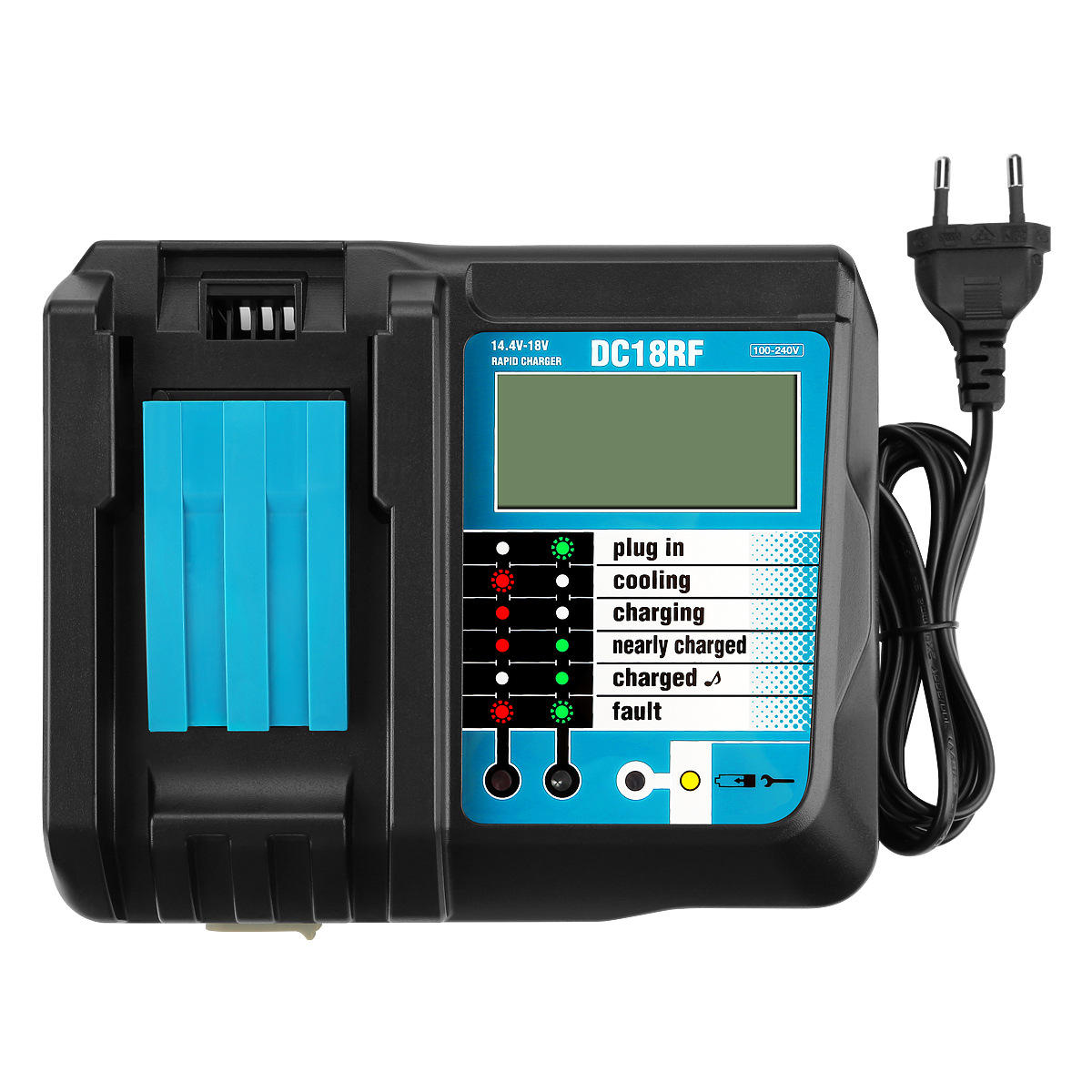 Makit DC18RCT Li-Ion Battery Charger 18V Support