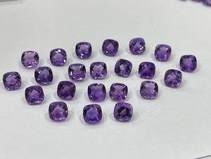 Handmade Loose African Amethyst Natural <b>Purple</b> Gemstone <b>Cushion</b> Pear Cut Stone for Necklace Jewelry Bulk Wholesale OEM - Product Image 2