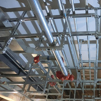 Support multifonction intégré pour câblage électrique, échelle à câbles et fixation de conduites combinées