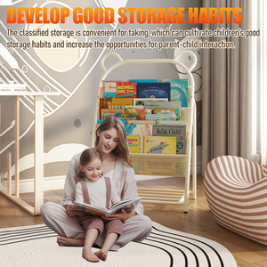Moderno osito libro de imágenes para niños libro de cuentos muebles de hierro para <span class=keywords><strong>el</strong></span> hogar para dormitorio sala de estar uso escolar - Product Image 5