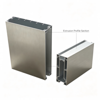 Boîtier en aluminium brossé extrudé sur mesure, longueur réglable pour éclairage linéaire, bande LED et boîtier de driver d'alimentation