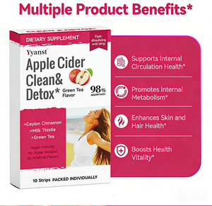 En stock OEM Bandes buvables Nettoyantes et Détoxifiantes au Vinaigre de Cidre de Pomme et Extrait de Chardon-Marie pour Soutenir la Digestion et Stimuler la Vitalité Corporelle - Product Image 6