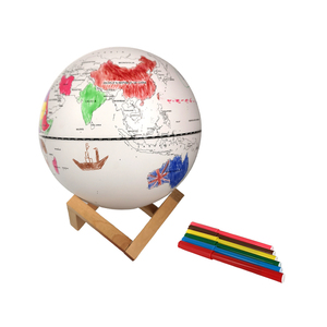 Globo Terráqueo <span class=keywords><strong>de</strong></span> Plástico para Manualidades, con Luces LED, 20 cm, para el Desarrollo Intelectual <span class=keywords><strong>de</strong></span> los Niños, Adornos Creativos, Regalo al por Mayor - Product Image 1